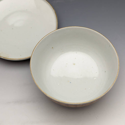 日本アンティーク 明治期 伊万里焼 蓋付き椀 ペア